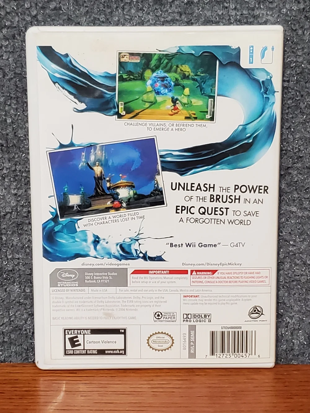 Disney Epic Mickey (Nintendo Wii, 2010) Oswald The Lucky Rabbit Returns Game
